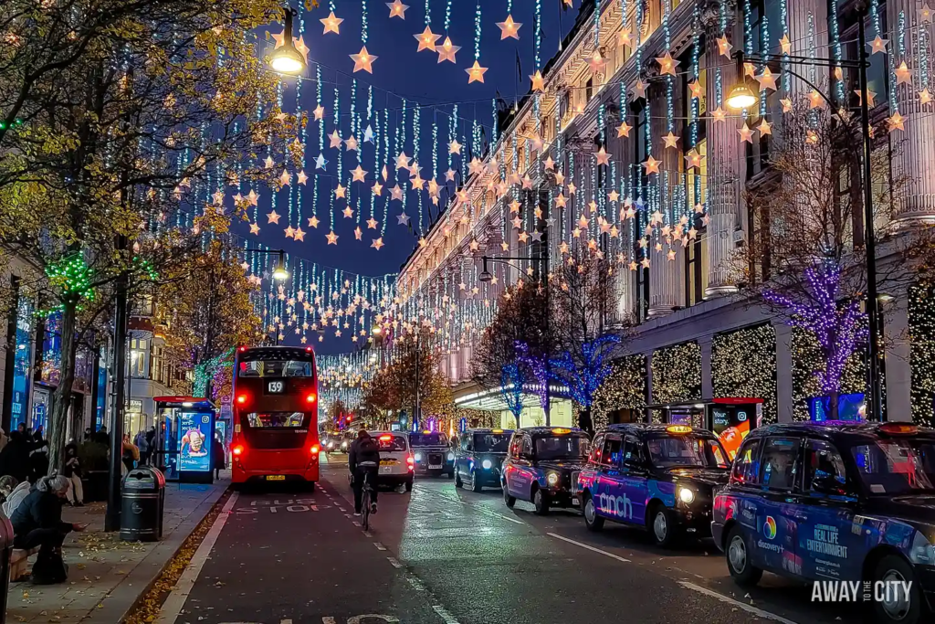 London Christmas Oxford Street Stars Lights