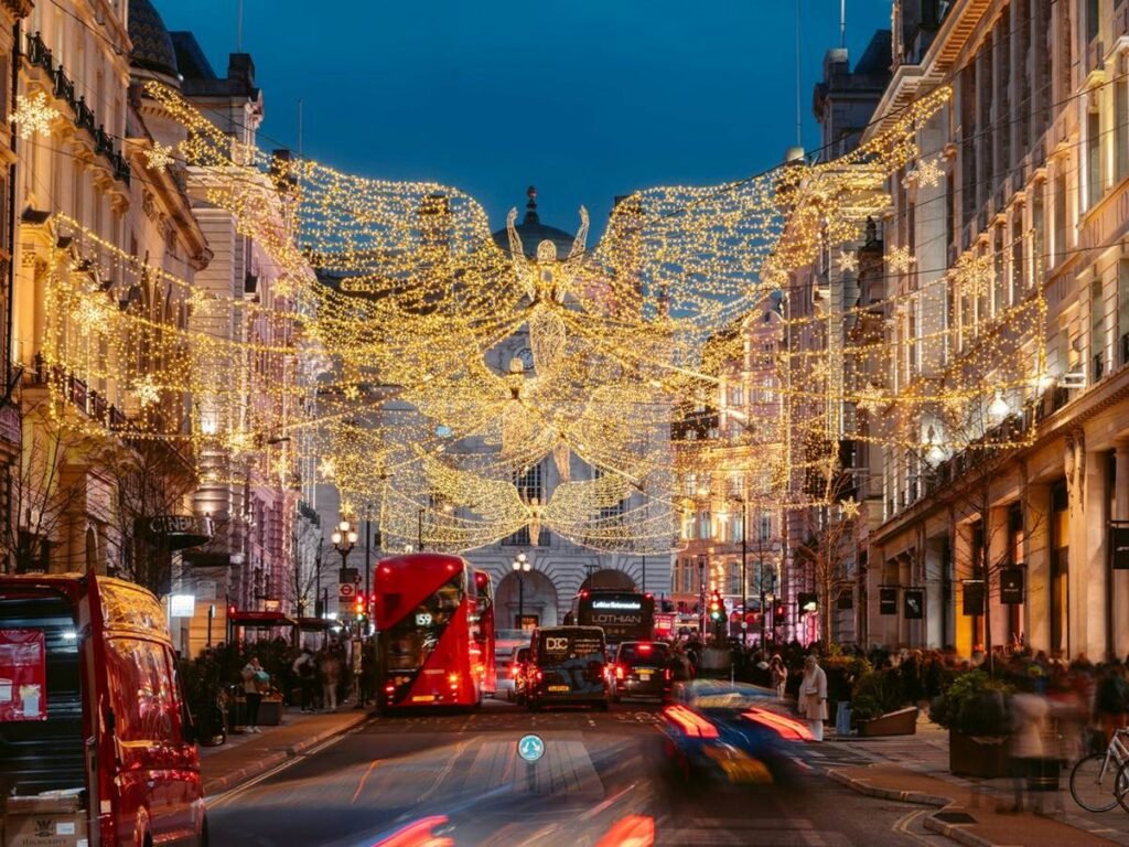 Christmas Lights in London for American Visitors
